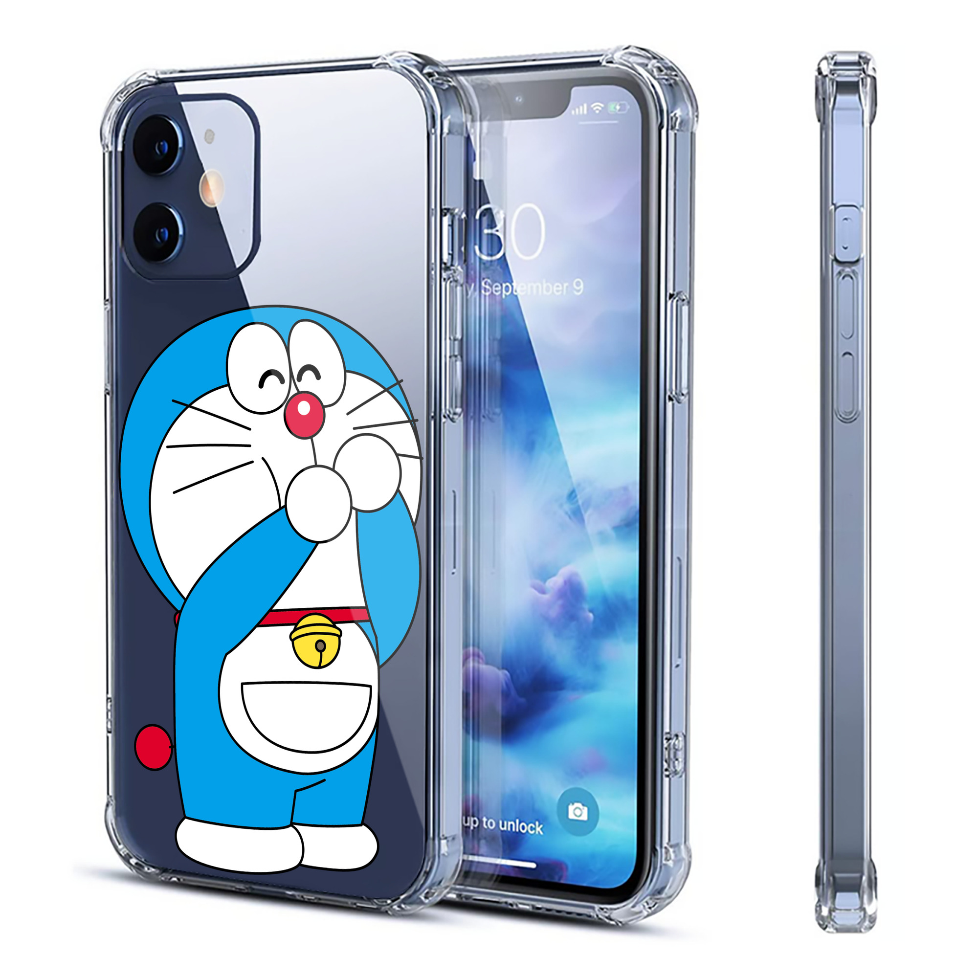 （画像用） ドラえもん Doraemon 【iPhone 12シリーズ対応】透明スマホケース（クリアソフトケース）